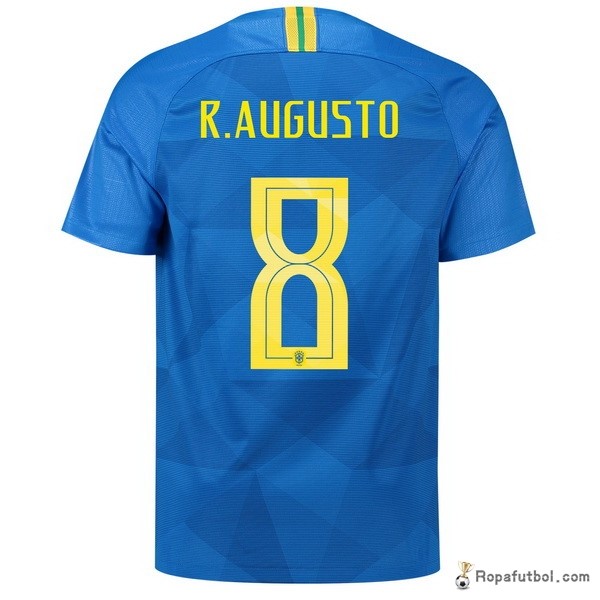 Camiseta Brasil Replica Segunda Ropa R.Augusto 2018 Azul